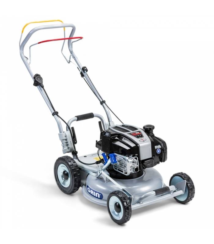 Grin - Tondeuse thermique Briggs & Stratton 163 cm3, démarrage électrique - Mulching avancé, 1200m2, 1 Vitesse AV - GRIN HM46A-IS - Image 1