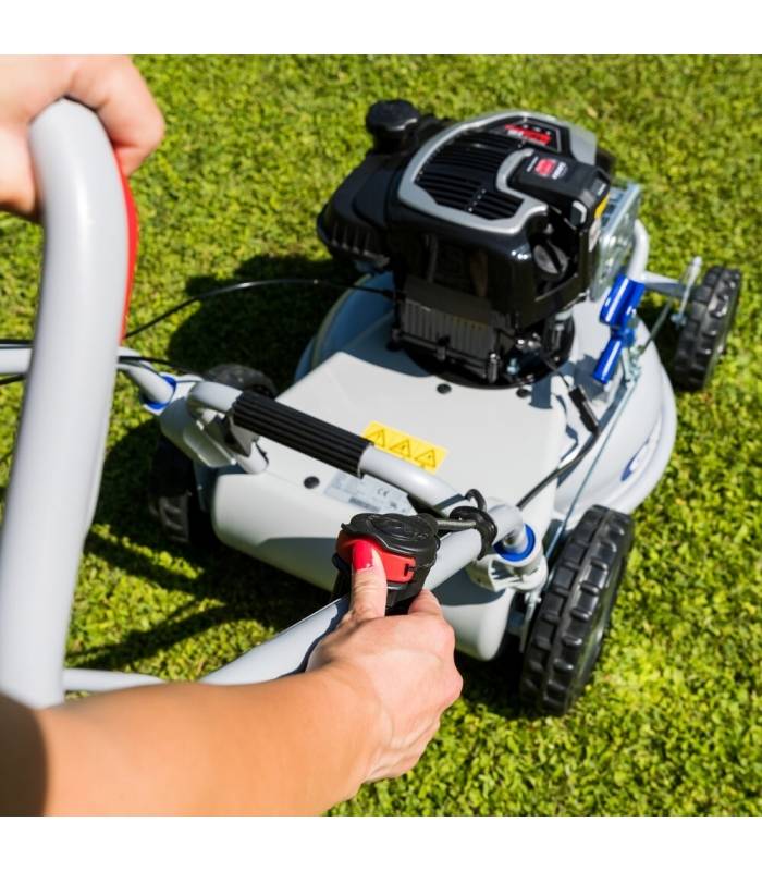 Grin - Tondeuse thermique Briggs & Stratton 163 cm3, démarrage électrique - Mulching avancé, 1200m2, 1 Vitesse AV - GRIN HM46A-IS - Image 4