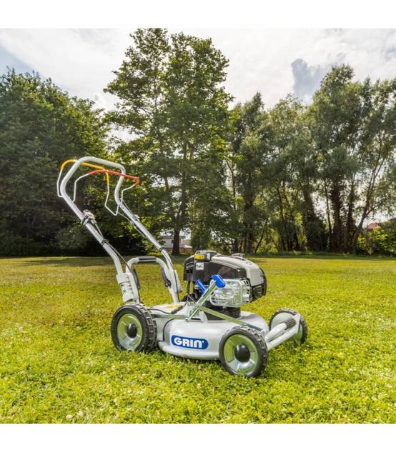 Grin - Tondeuse thermique Briggs & Stratton 163 cm3, démarrage électrique - Mulching avancé, 1200m2, 1 Vitesse AV - GRIN HM46A-IS - Image 5
