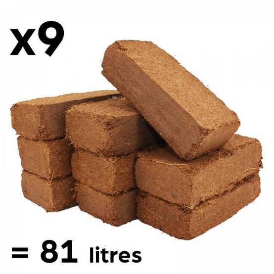 Pack de 9 blocs coco 81 litres - Image 1
