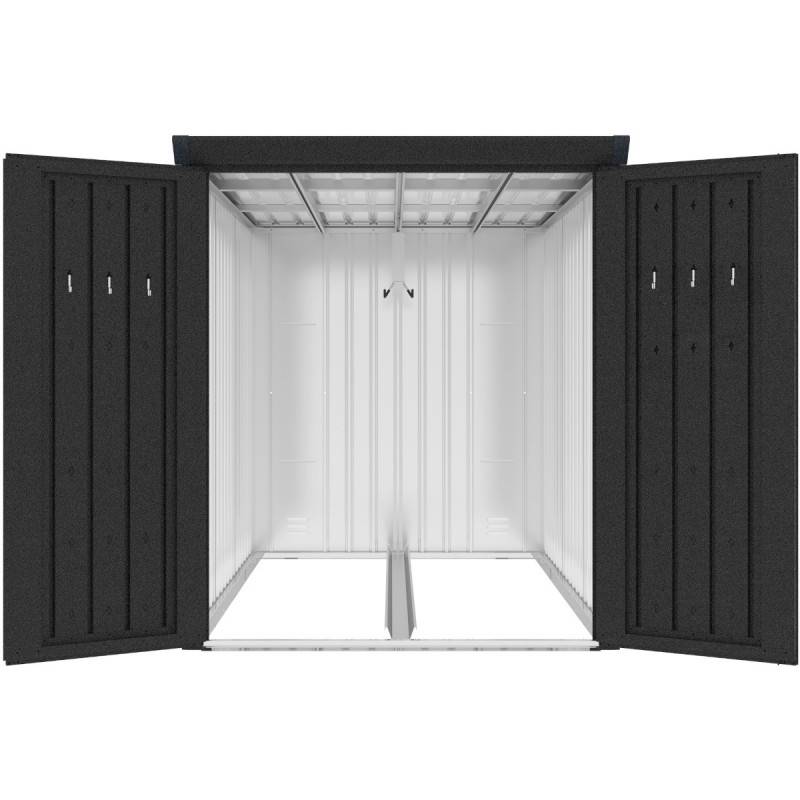 Abri à vélos 2,95m² acier galvanisé serrure à code 3 vélos X-Metal Kosto anthracite - Image 5