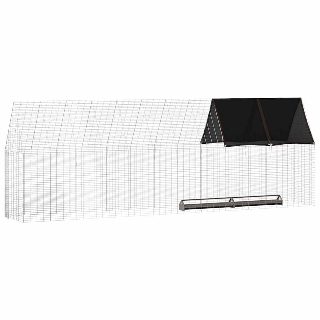 Vidaxl - Cage à poules 2 pcs Argenté 600 x 100 x 210 cm Acier galvanisé vidaXL 3394431 - Image 4