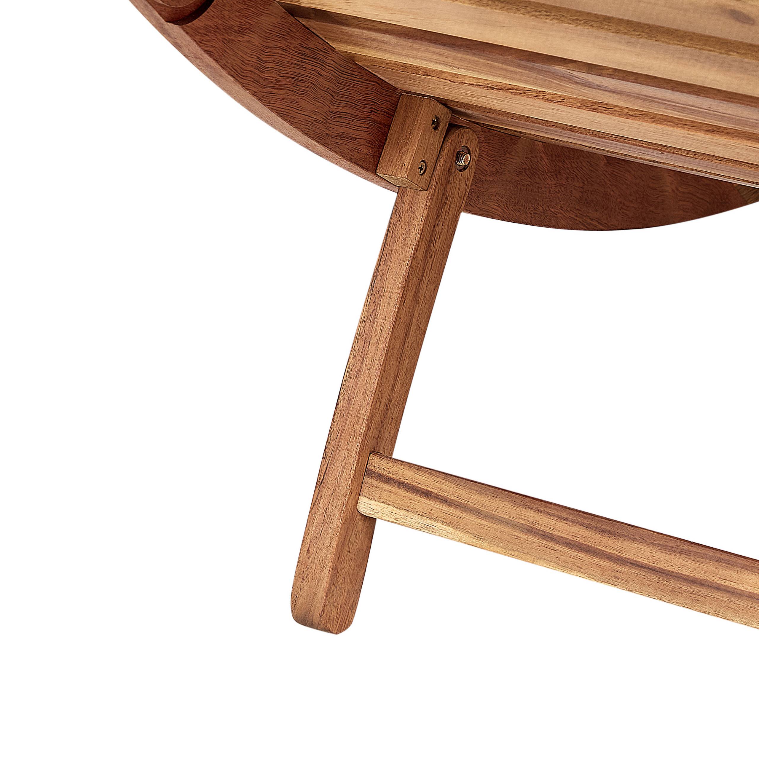 Beliani - Chaise longue Acacia Gris LUINO - Beliani - Image 8