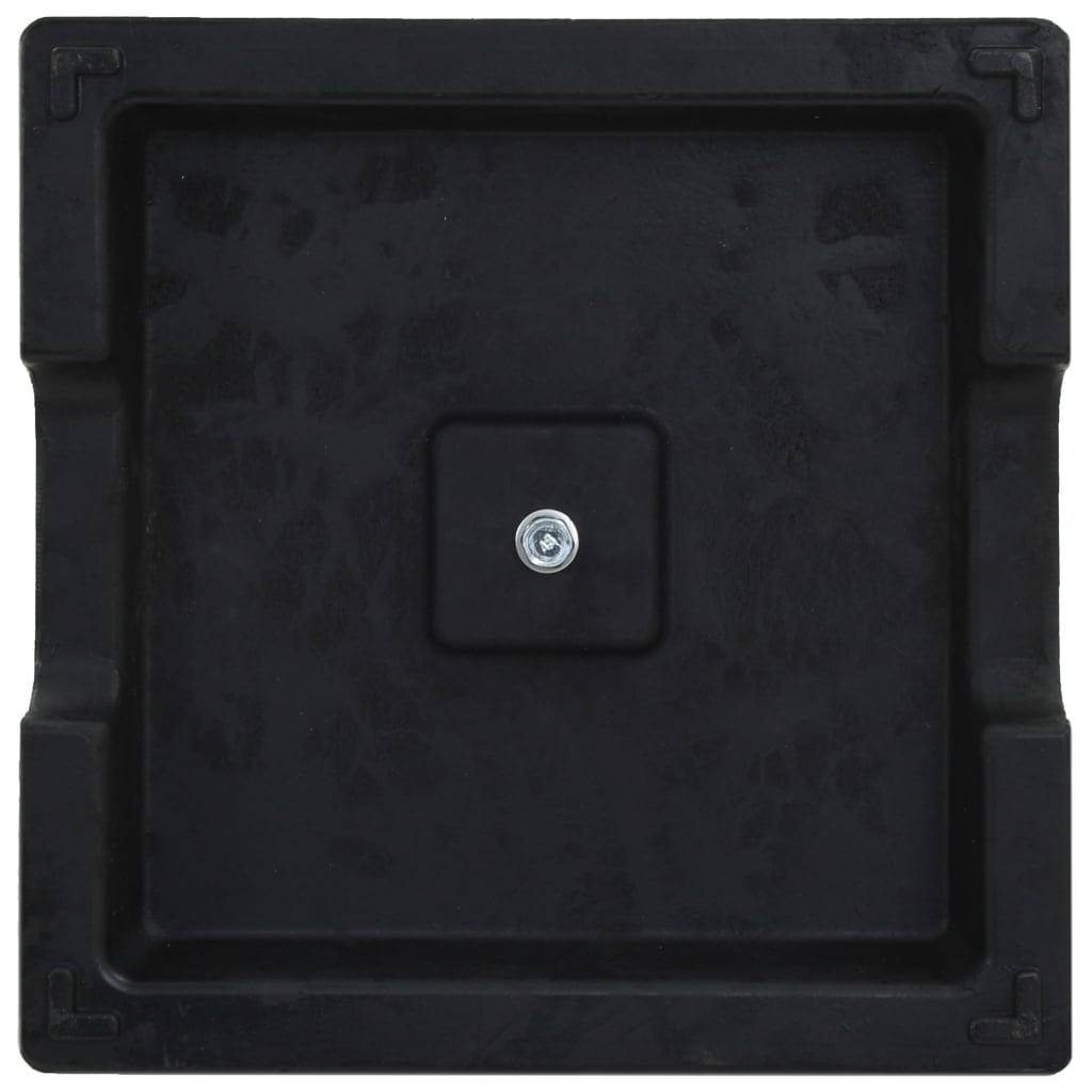 Helloshop26 - Socle pied de parasol résine carré diamètre de 38 et 48 mm noir 8kg - Image 5