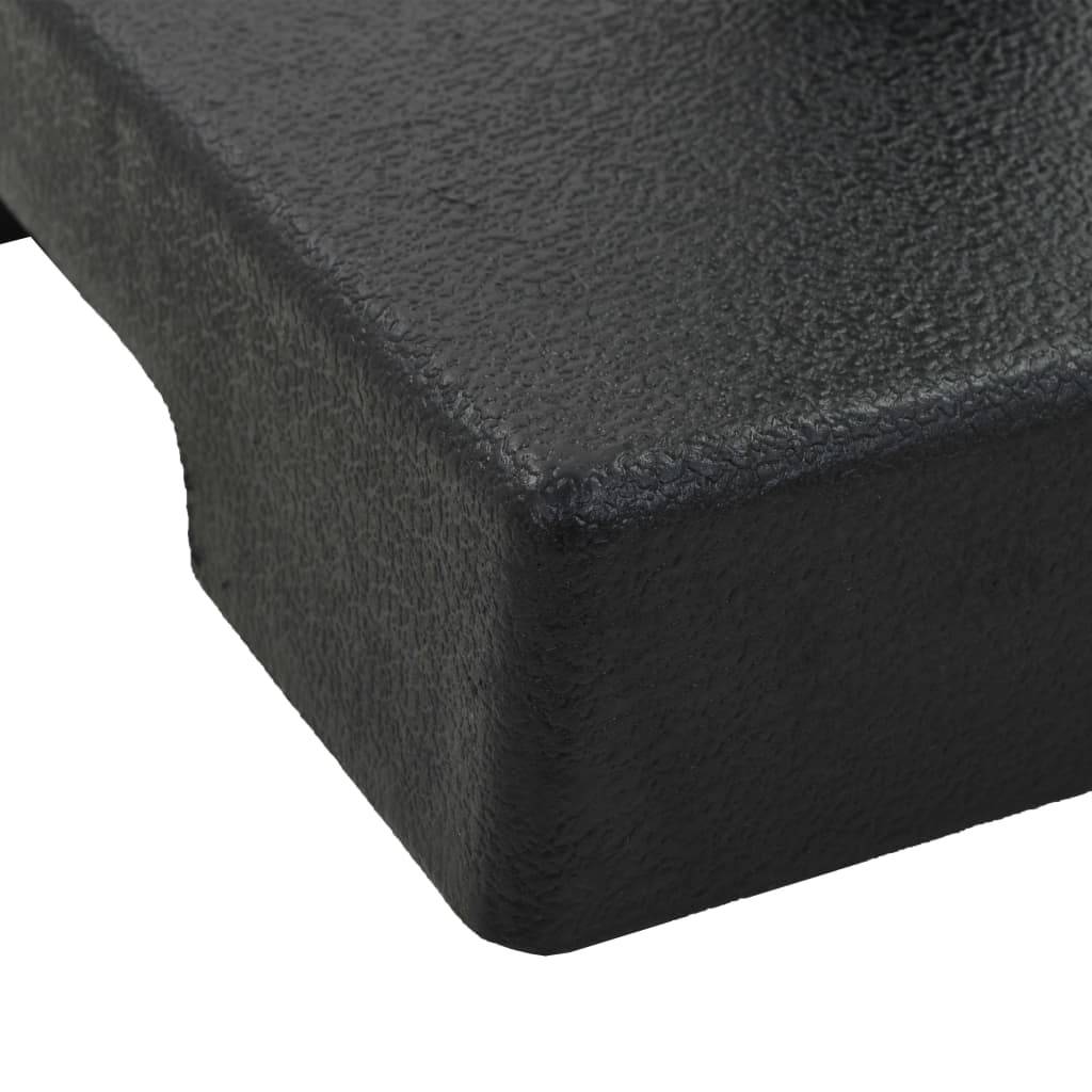 Helloshop26 - Socle pied de parasol résine carré diamètre de 38 et 48 mm noir 8kg - Image 4