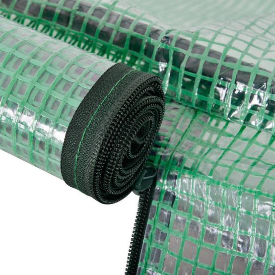 Mini serre potagère en acier pour semis protection gel et intempéries 200x100x80cm vert - ComfortXL Outdoor Living - Image 10