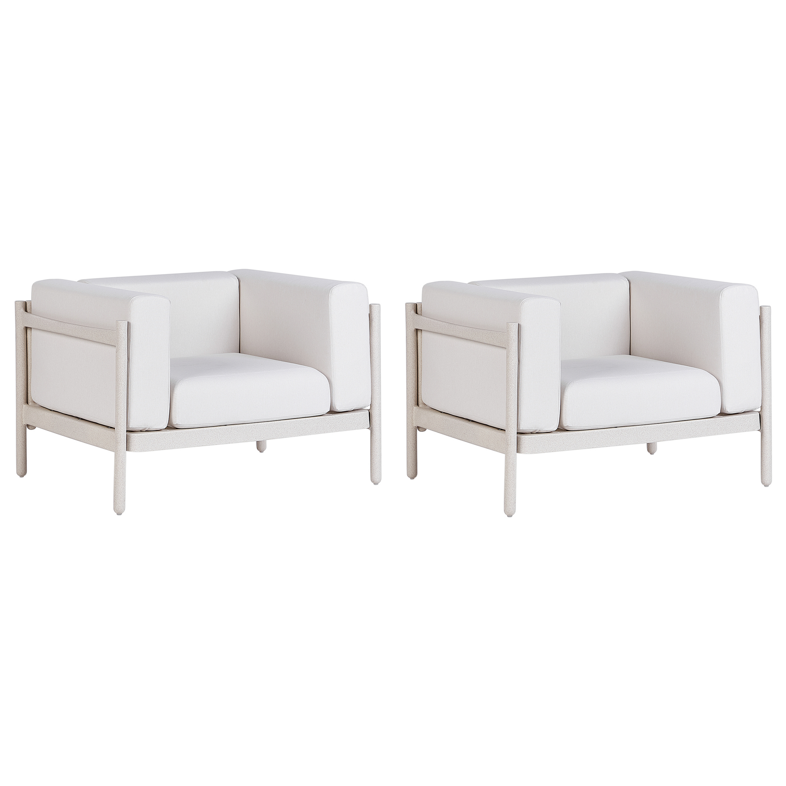 Fauteuil Matière synthétique Beige clair FERRETTI - Beliani - Image 1