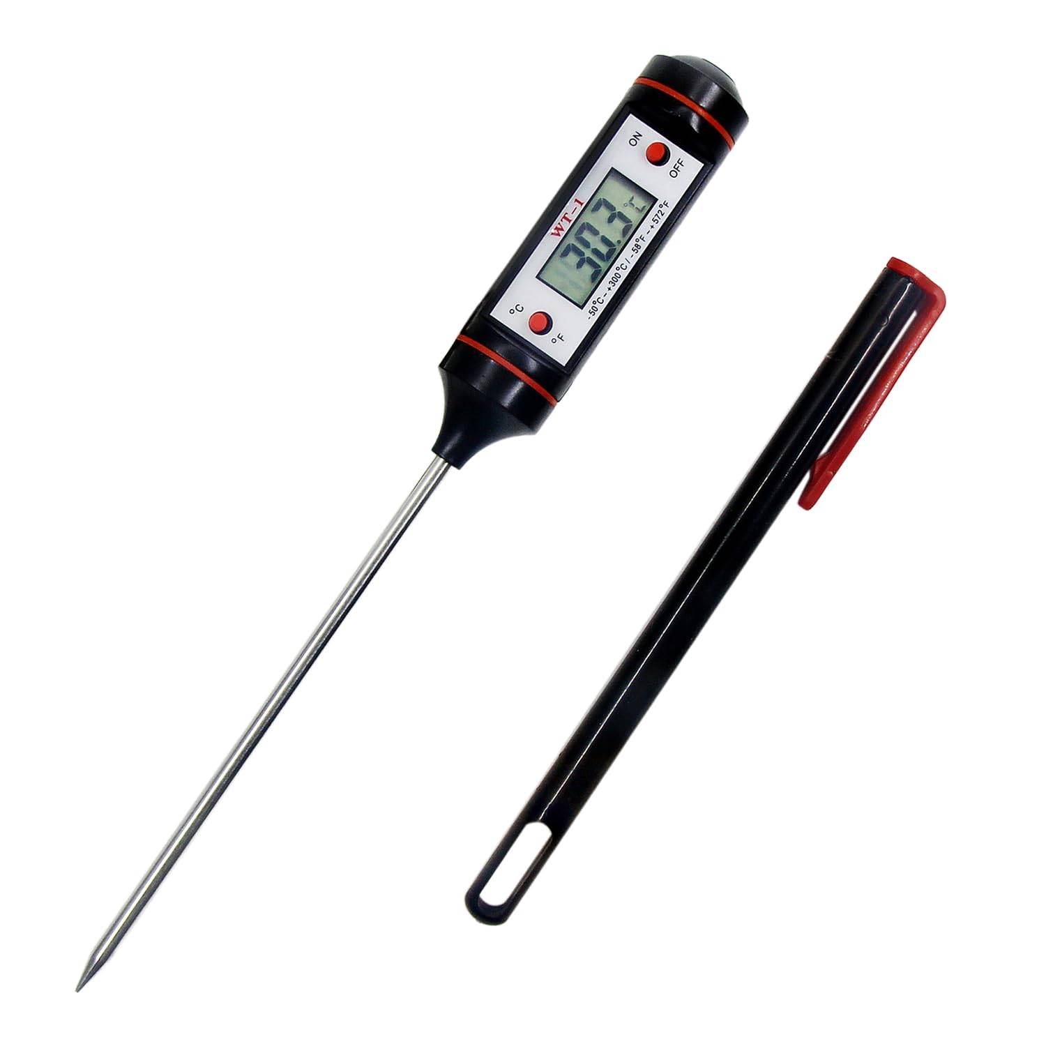 Thermomètre de cuisine - Thermomètre alimentaire - Thermomètre à longue aiguille en métal - Pour la cuisine et la cuisine en extérieur-Lytech - Image 1