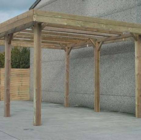 Carport base 6x5 H 4m, Ancrage Aucun, Panneaux de toit Aucun - Image 1