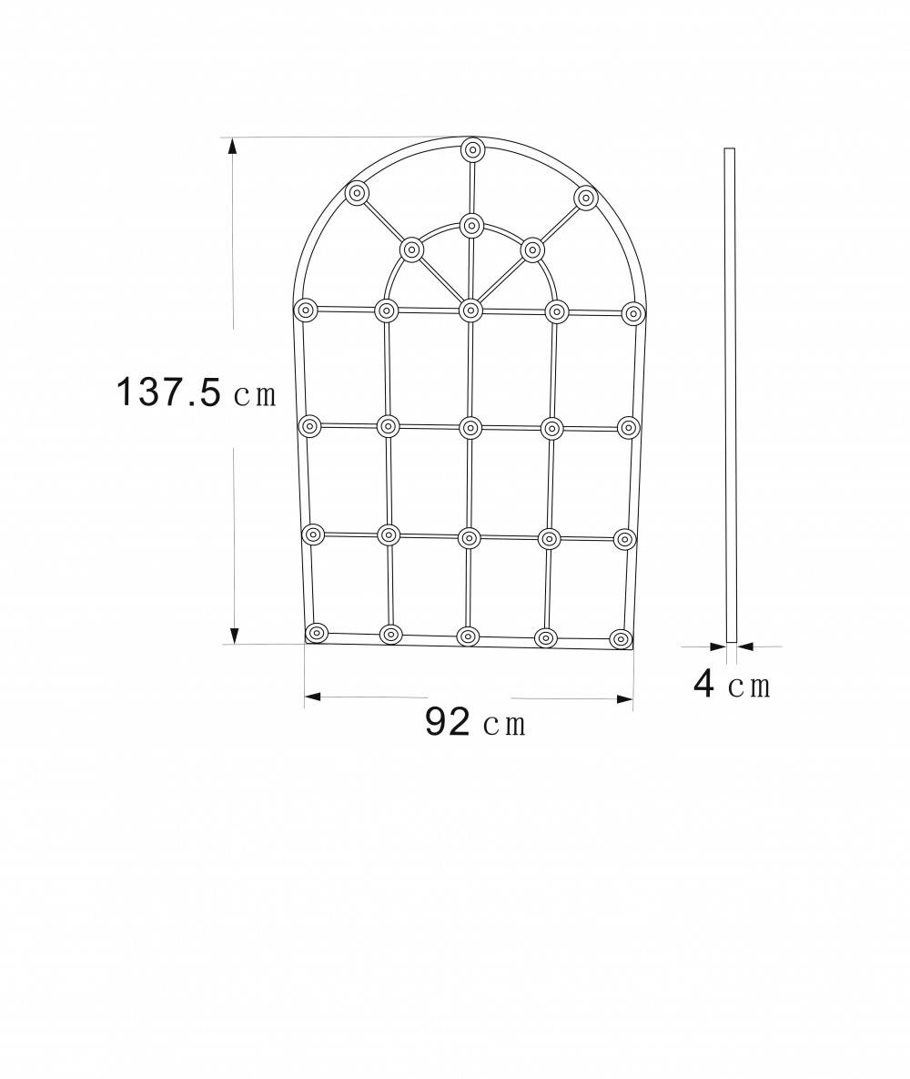 Amadeus - Miroir Grande Demeure noir 140 cm - Image 3