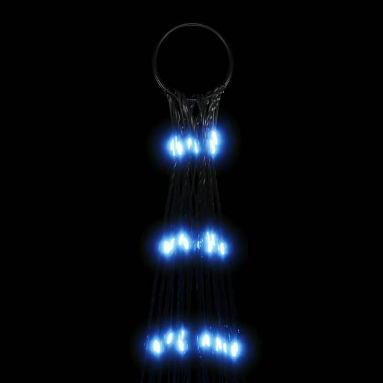 Sapin De Noël - Arbre de Noël lumineux sur mât de drapeau 3000 LED bleu 800 cm - Image 6