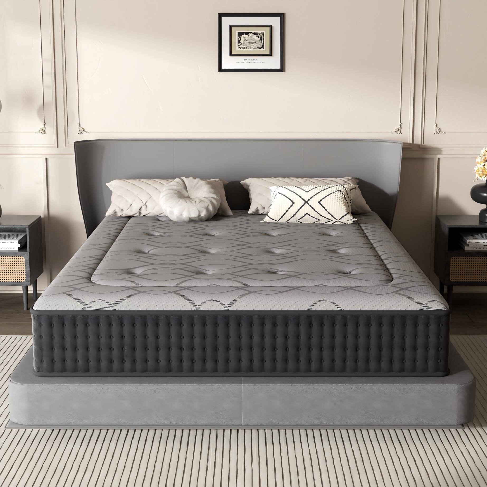Matelas à Ressorts 140x200cm, 30cm Épaisseur, Matelas de luxe, Confort, 7 Zones Ergonomique - Image 5