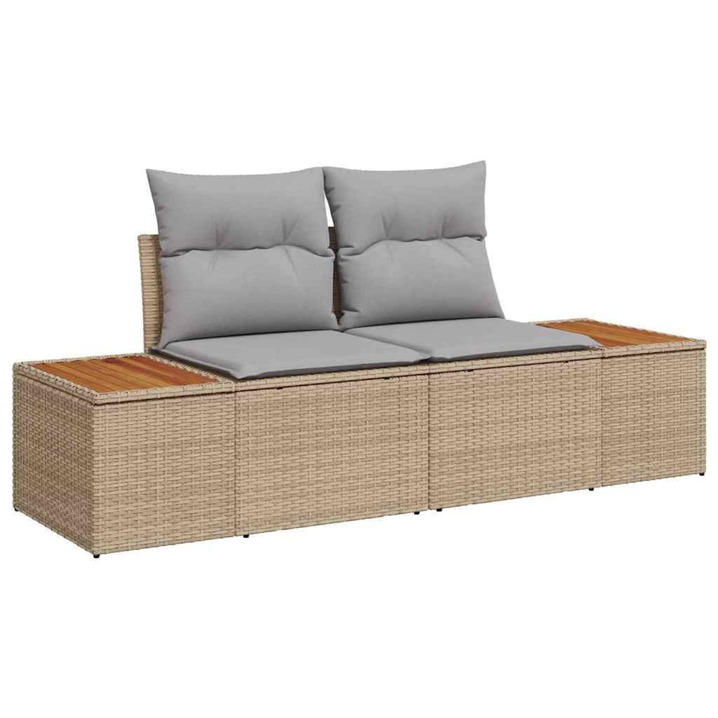 ComfortXL - Salon de jardin d'angle 8 personnes en polyrotin modulable pour grande terrasse Beige – ComfortXL Outdoor Living - Image 6