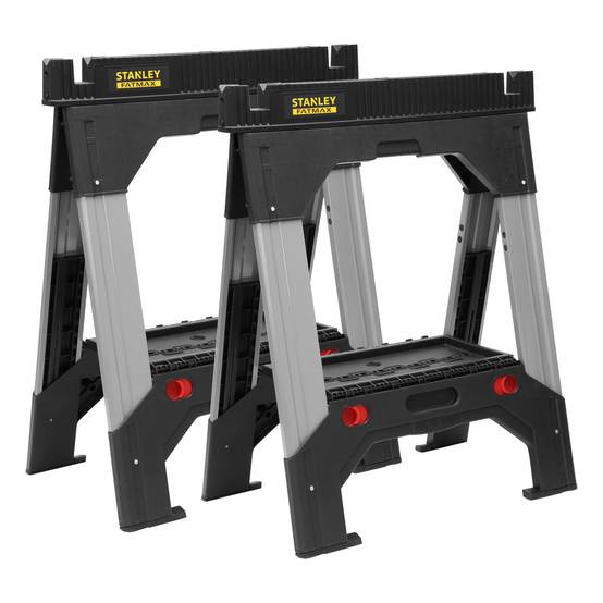 stanley - STANLEY Lot de 2 tréteaux bi-matière ajustables FatMax - Image 1
