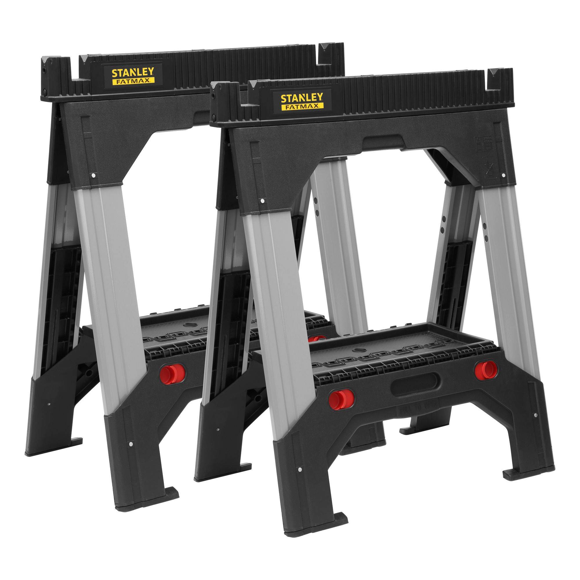 stanley - STANLEY Lot de 2 tréteaux bi-matière ajustables FatMax