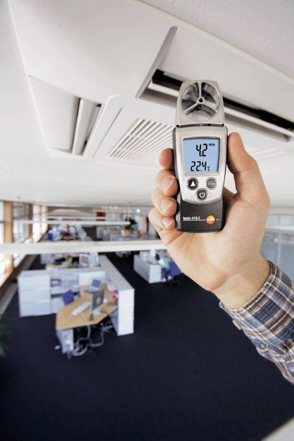 Anémomètre à hélice 410-2, mesure vitesse de l'air, température et humidité - TESTO - 0560 4102 - Image 2