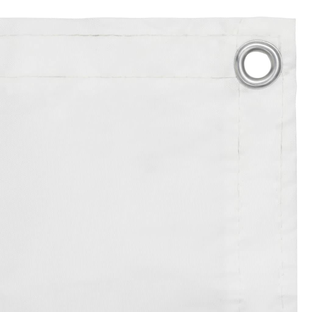 Helloshop26 - Écran de balcon brise pare vue protection confidentialité 120 x 300 cm tissu oxford blanc - Image 2