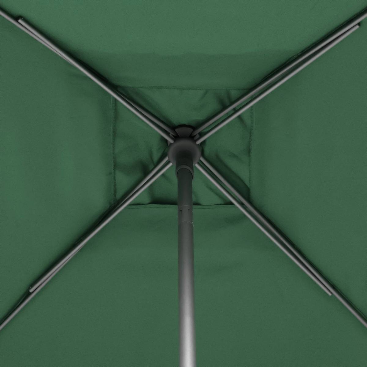 Hesperide - Parasol droit carré "Soya" vert olive D2,5x2,5m en acier Hespéride - Image 3