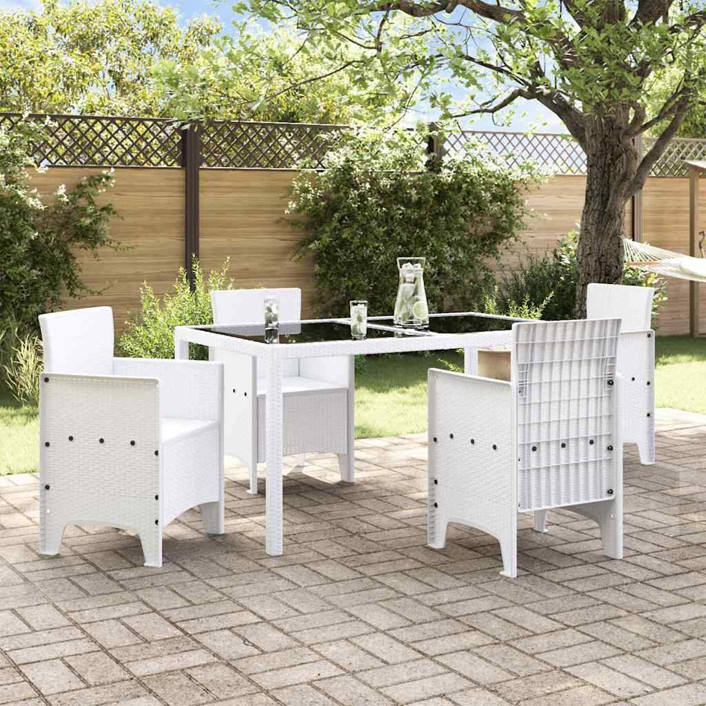 Chaise de jardin polypropylènes blanc 53 x 49 x 85 cm, Poids :24.6kg - PANGIVO - Image 3