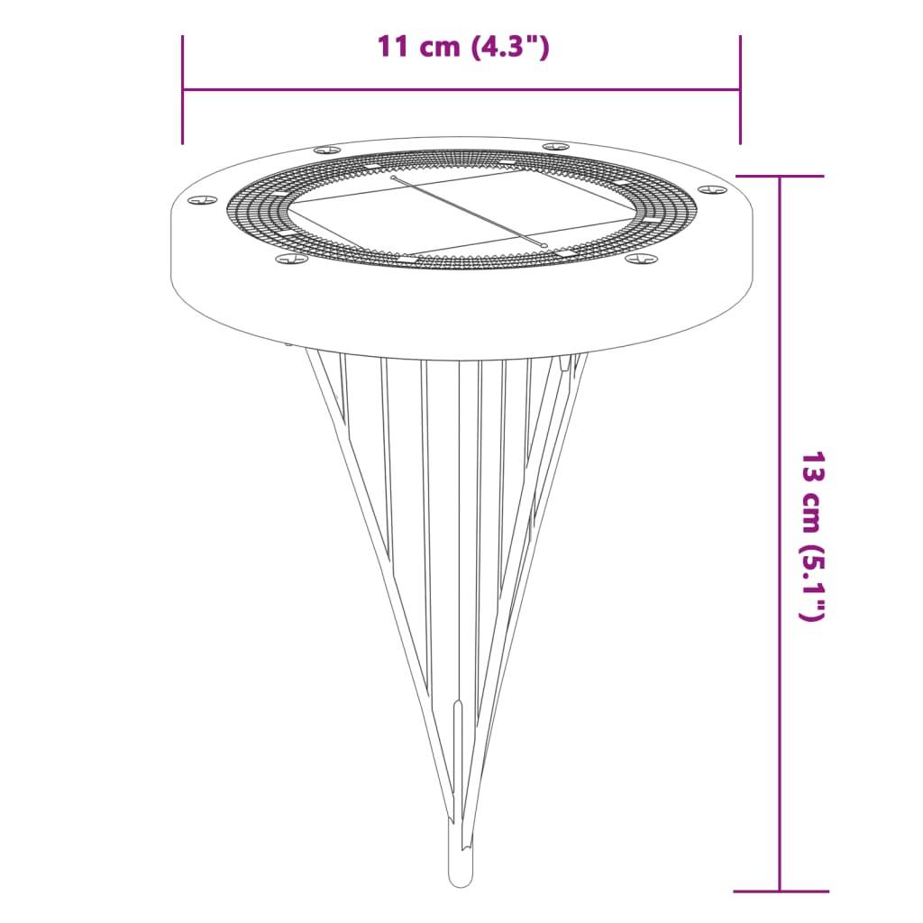 Lampe d'extérieur - Lampe de jardins solaires de sol et piquets de sol 4 pcs-JU793 - Image 6