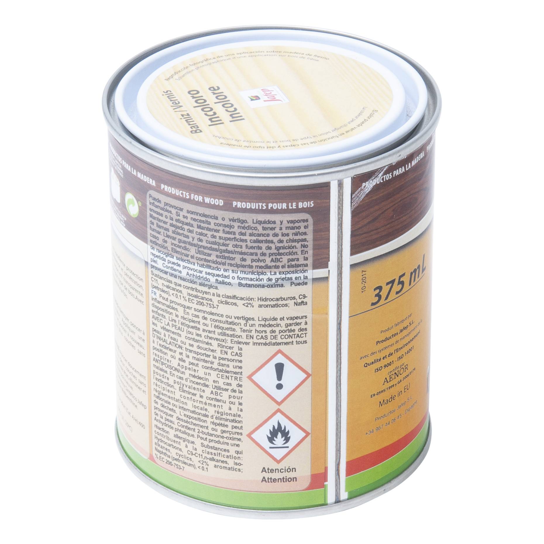 Vernis synthétique brillant incolore Jafep - 375 ml - Image 3