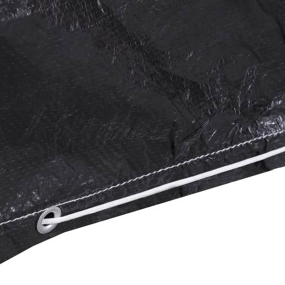 Housse de Balancelle Suspendue PE Imperméable avec Fermetures Éclair Jardin Noir 135x105x175 cm – ComfortXL Outdoor Living - Image 6