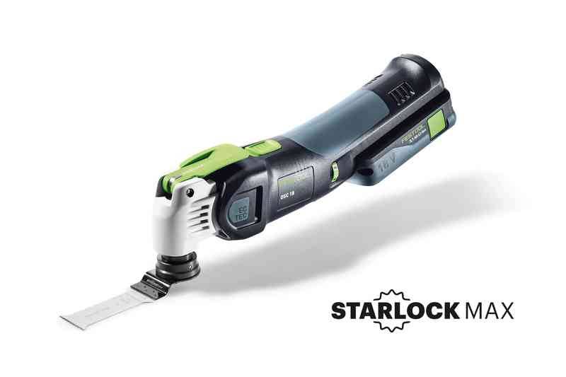 Outil oscillant VECTURO OSC 18 HPC 4,0 EI-Set - FESTOOL - avec 1 batterie 18V 4.0Ah - chargeur - accessoires - Systainer - 576593 - Image 2