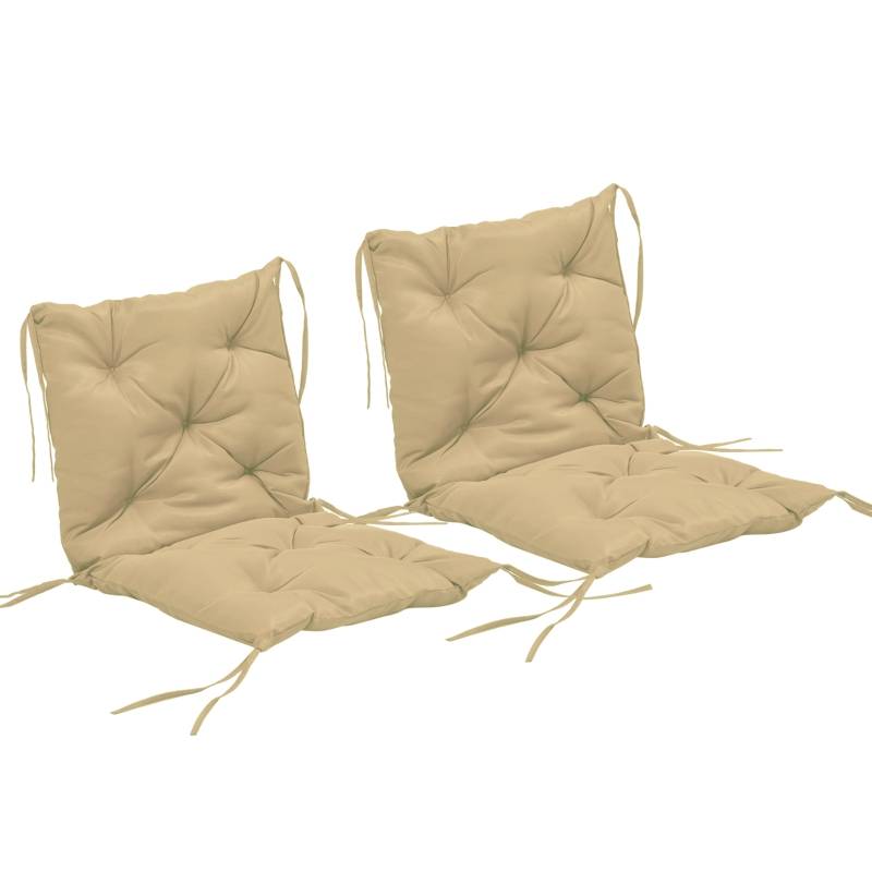 Coussin d’assise en polyester, kaki, 98 x 50 x 8 cm - PANGIVO - Image 1