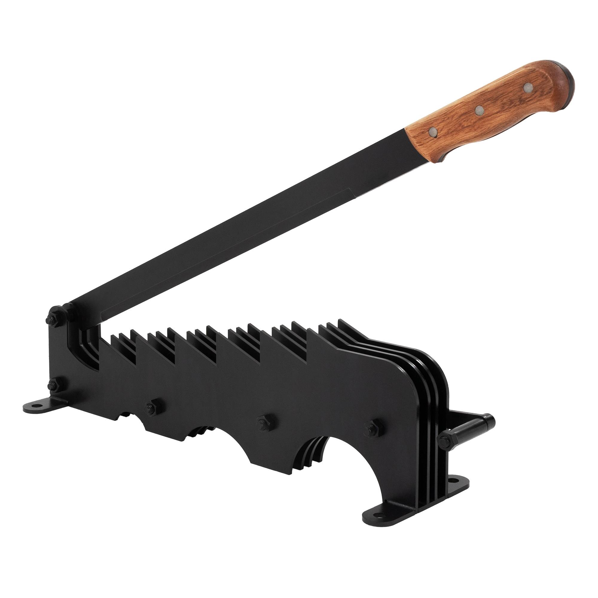 Ecd-Germany - Couteau à copeaux fendeur de bûches fendeuse à main bois noir avec poignée