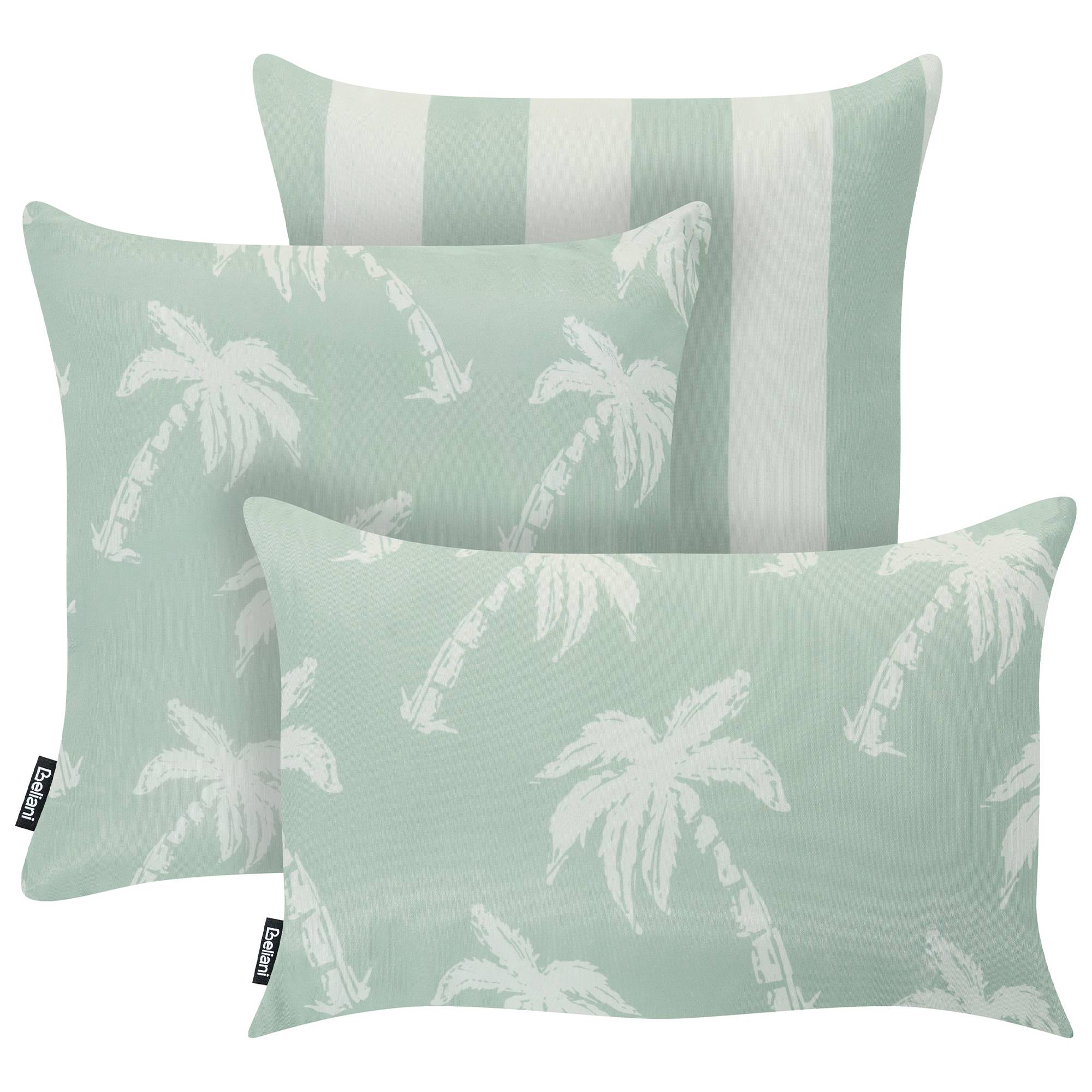 Beliani - Coussin d'extérieur Polyester Vert clair BONNETIA - 30x50x10- Beliani - Image 2