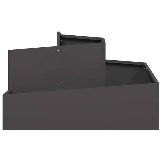 ComfortXL - Grand cache-pot carré en acier pour extérieur Noir 80x80 cm – ComfortXL Outdoor Living - Image 5