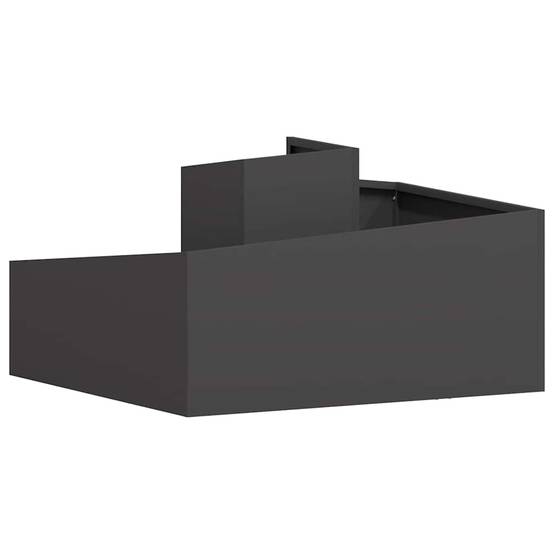 ComfortXL - Grand cache-pot carré en acier pour extérieur Noir 80x80 cm – ComfortXL Outdoor Living - Image 7