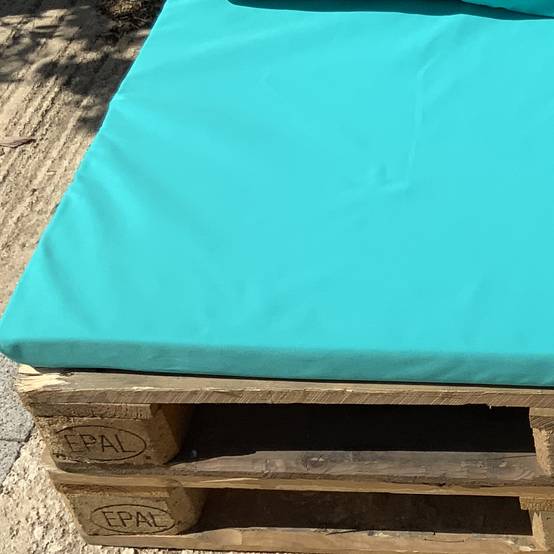 Home Maison - Housse d'assise pour salon palette tissus ultra résistant - HOME MAISON - Polyester - Turquoise - Image 1