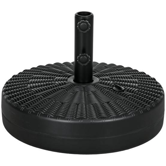 Pied parasol rond HDPE extérieur base à lester eau sable design rotin ...
