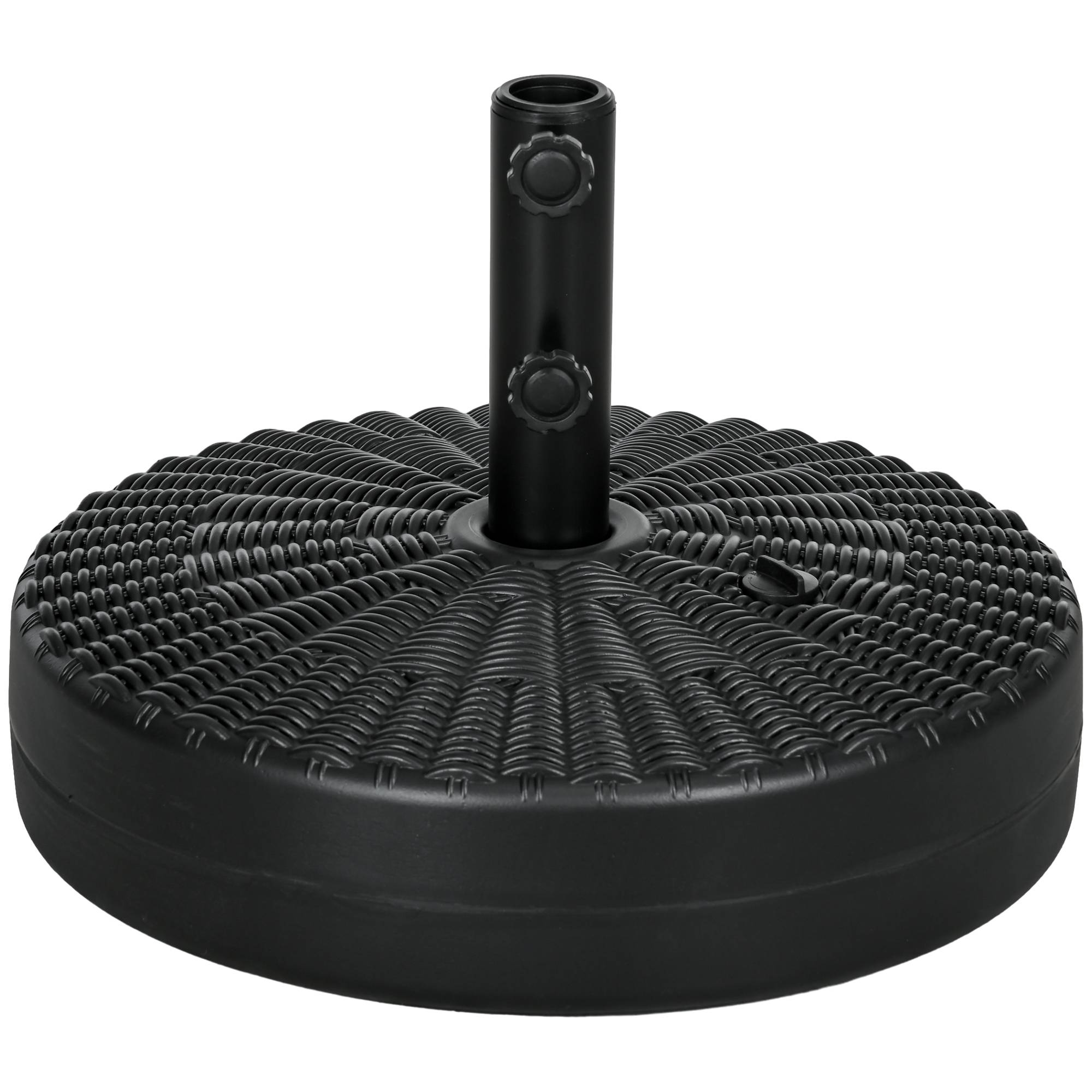 Pied parasol rond HDPE extérieur base à lester eau sable design rotin ...