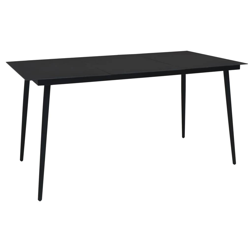 Vidaxl - Ensemble à manger d'extérieur 9pcs Corde en coton et acier Noir vidaXL 48571 - Image 2