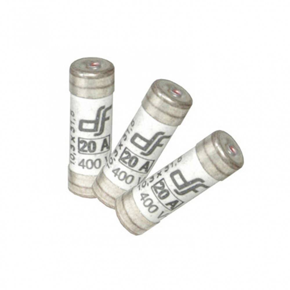 Lot de 3 fusibles céramique 20 A, 10.3 x 31.5 mm