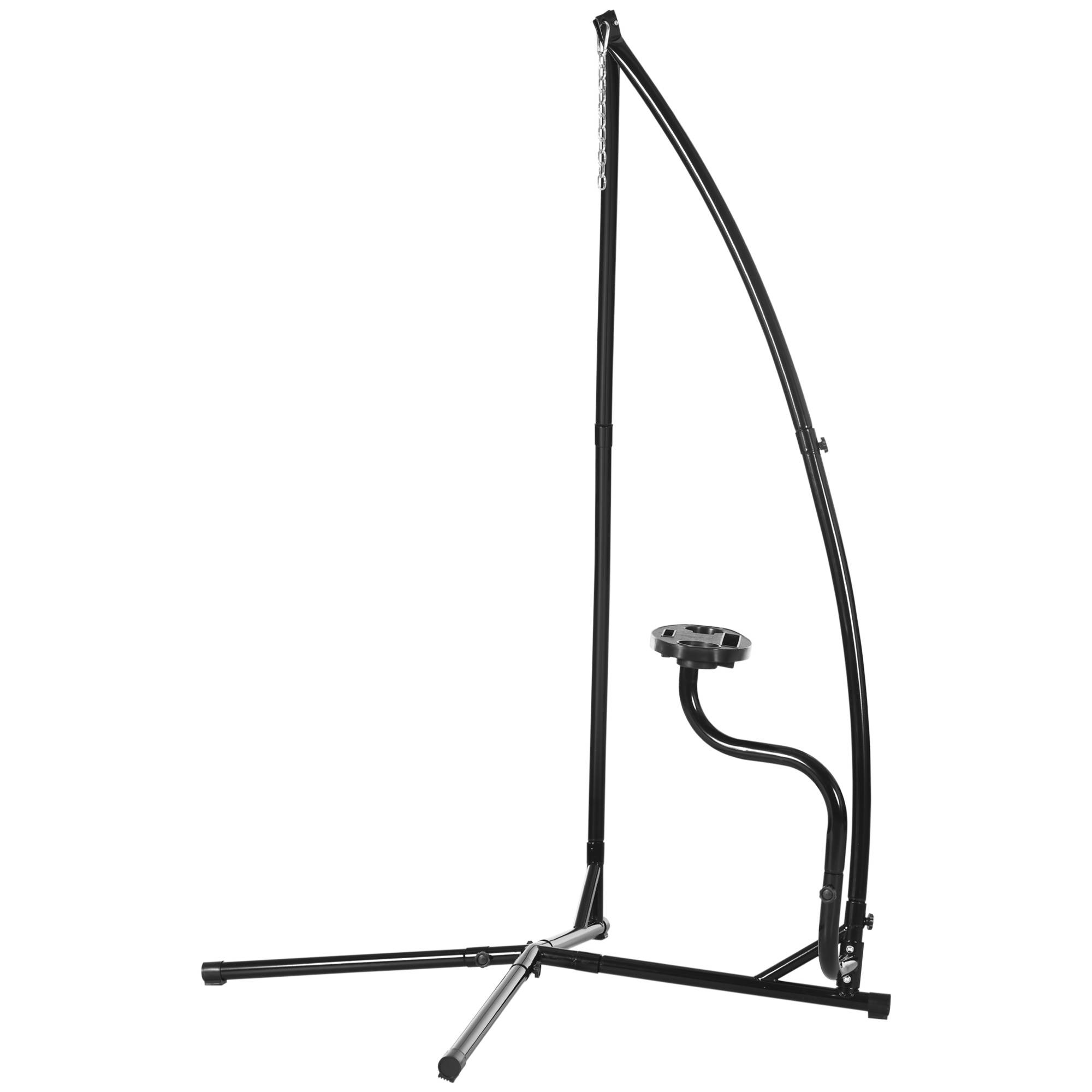 Support pour Fauteuil Suspendu - Pied Fauteuil Suspendu - Tablette réglable Incluse - max 120 Kg - Image 2