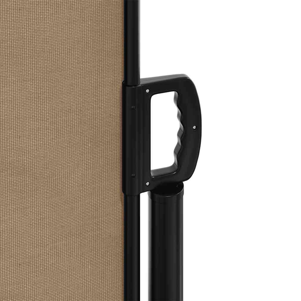 Store latéral rétractable polyester taupe 160 x 600 cm - PANGIVO - Image 8