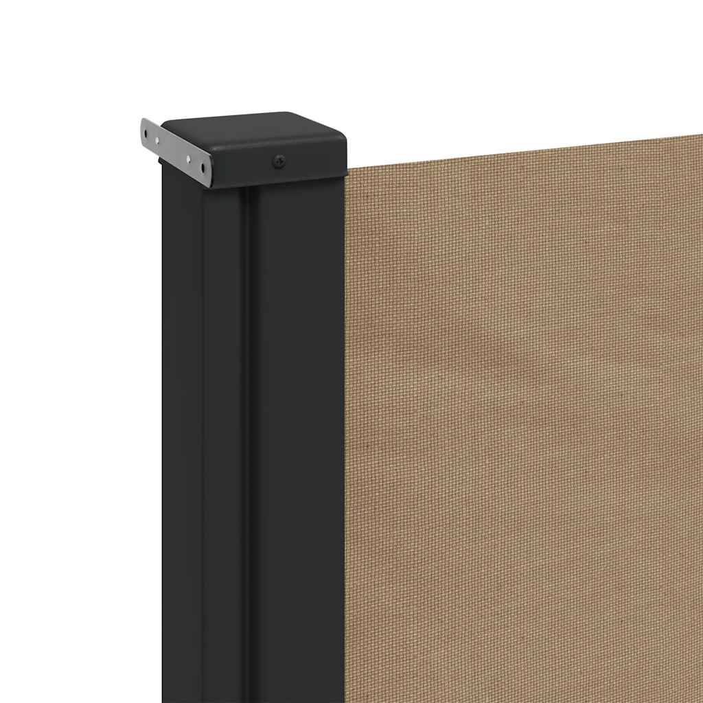 Store latéral rétractable polyester taupe 160 x 600 cm - PANGIVO - Image 7