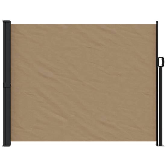 Store latéral rétractable polyester taupe 160 x 600 cm - PANGIVO - Image 3