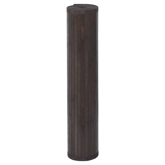Très Grand Tapis de Sol en Bambou Foncé pour Couloir d'Exposition Marron Foncé 100x1000 cm – ComfortXL Outdoor Living - Image 3