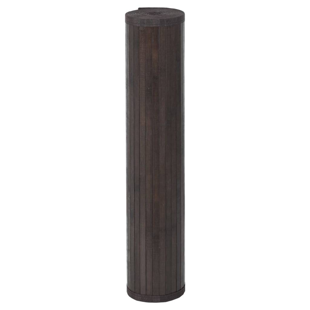 Très Grand Tapis de Sol en Bambou Foncé pour Couloir d'Exposition Marron Foncé 100x1000 cm – ComfortXL Outdoor Living - Image 3