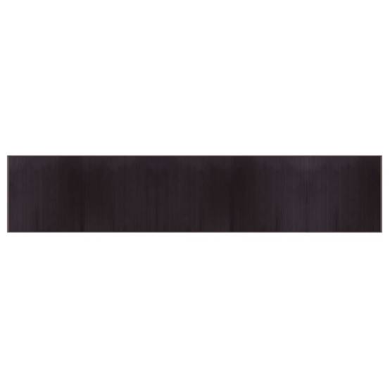 Très Grand Tapis de Sol en Bambou Foncé pour Couloir d'Exposition Marron Foncé 100x1000 cm – ComfortXL Outdoor Living - Image 2