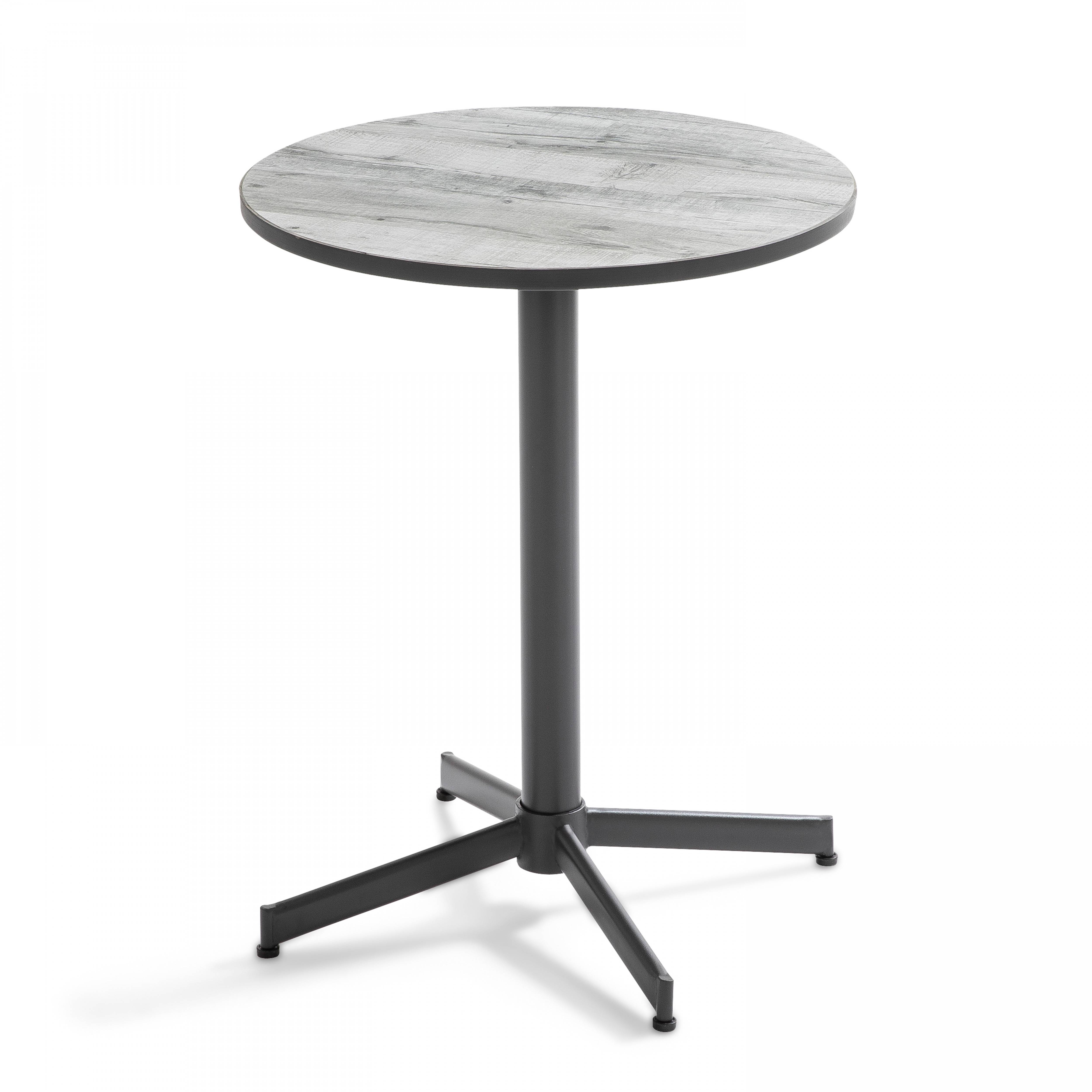 Oviala - Ensemble de terrasse table ronde et 2 chaises en métal gris Tivoli - Oviala - Image 2