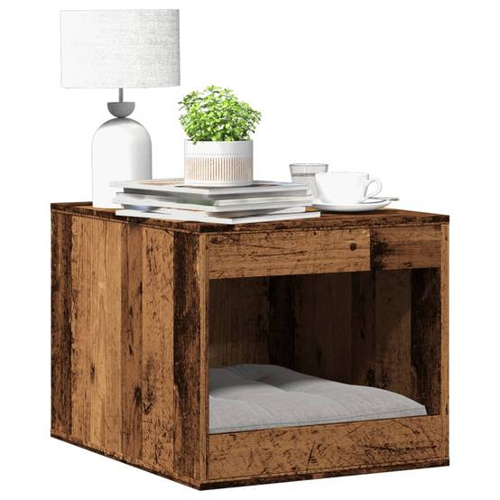 Vidaxl - Meuble de bac à litière pour chat vieux bois bois d'ingénierie vidaXL 857767 - Image 1