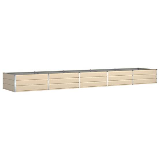 Très Grand Bac à Fleurs Acier Galvanisé 480x100x45 cm Ivoire - ComfortXL Outdoor Living - Image 2