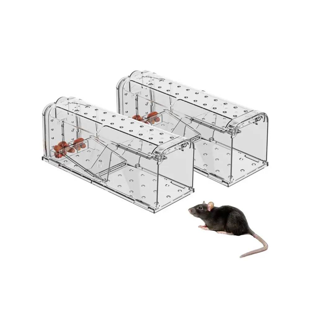 Lot de 2 cages à souris en plastique résistantes avec aération - Image 4