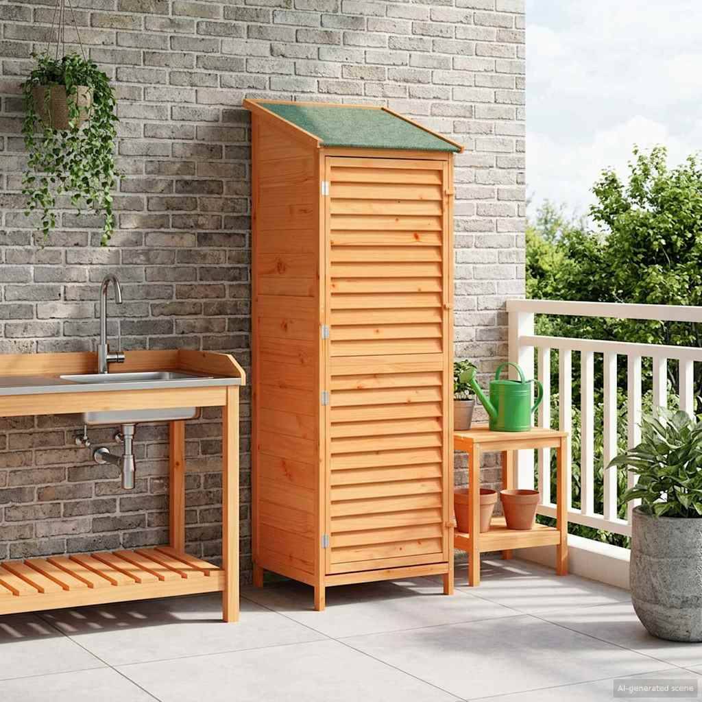 PANGIVO - Abri de jardin bois de sapin marron 59 x 56 x 176 cm - PANGIVO - Image 1