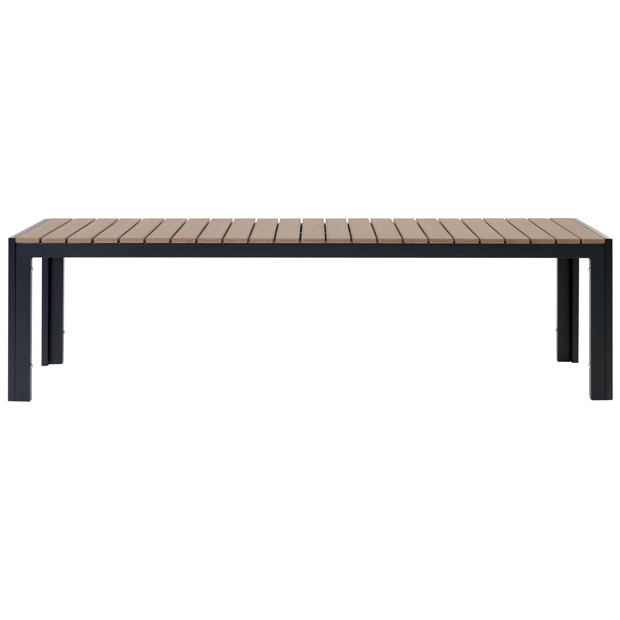Beliani - Set de salle à manger, 6 Personnes Bois synthétique Marron/noir NARDO - 180x90x75- Beliani - Image 6